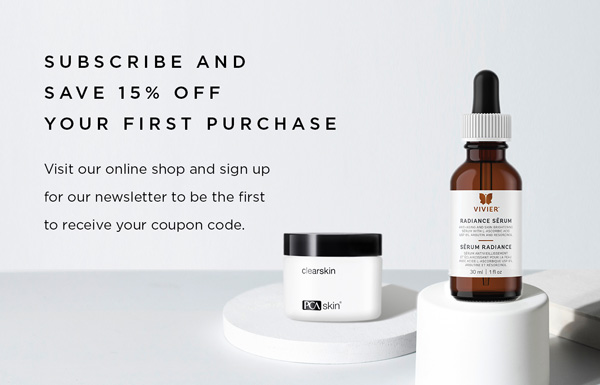 Subscribe to our newsletter to receive 15% off at our online shop